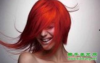 橘红色头发图片,探寻潮流发色的独特韵味